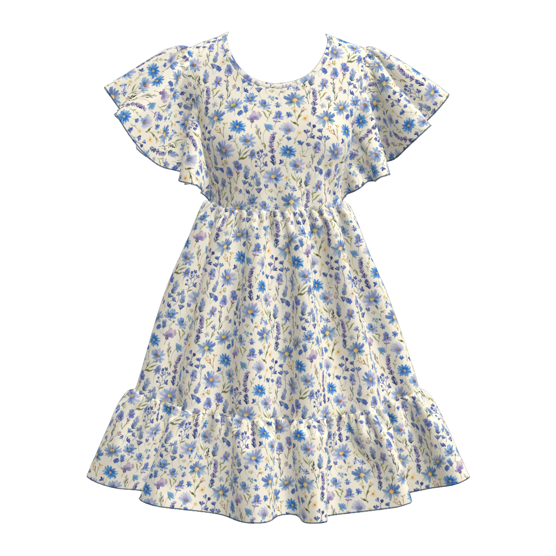 (Pre Order)Mommy and Me Spring&Summer Floral Print Dress