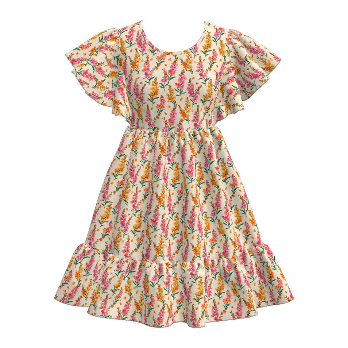 (Pre Order)Mommy and Me Spring&Summer Floral Print Dress