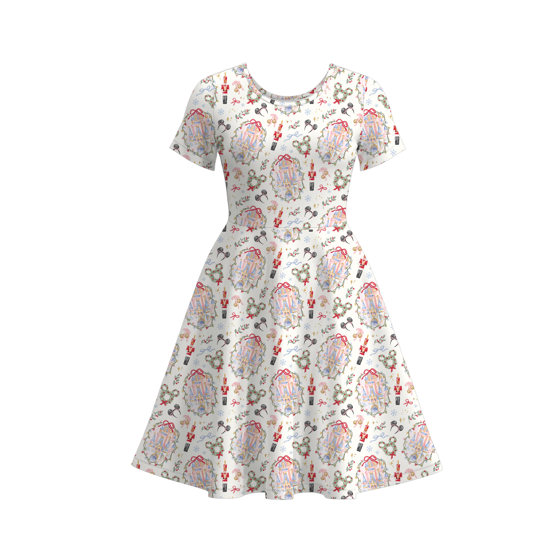 (Pre Order)Family Christmas Print Dress,Set,Top&Romper