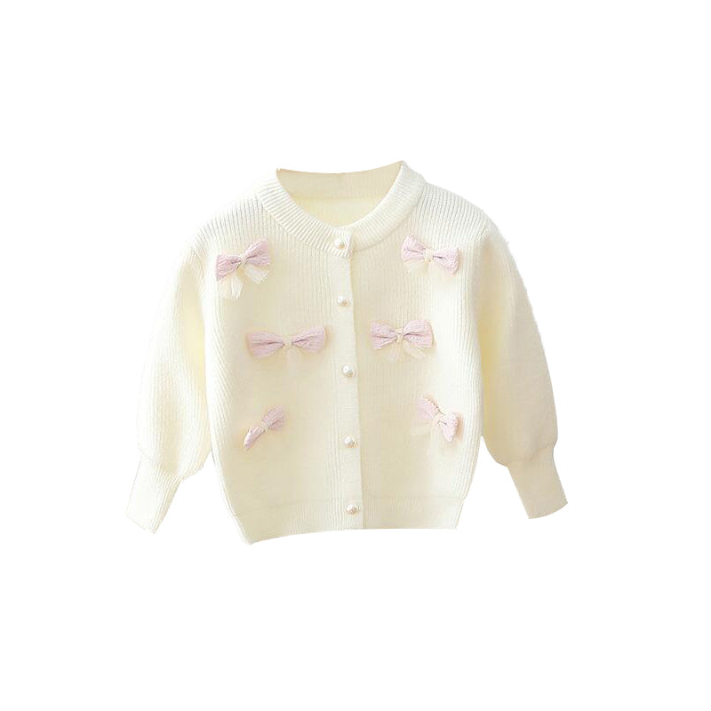 (In Production)Girls Fall&Winter Bow Sweater