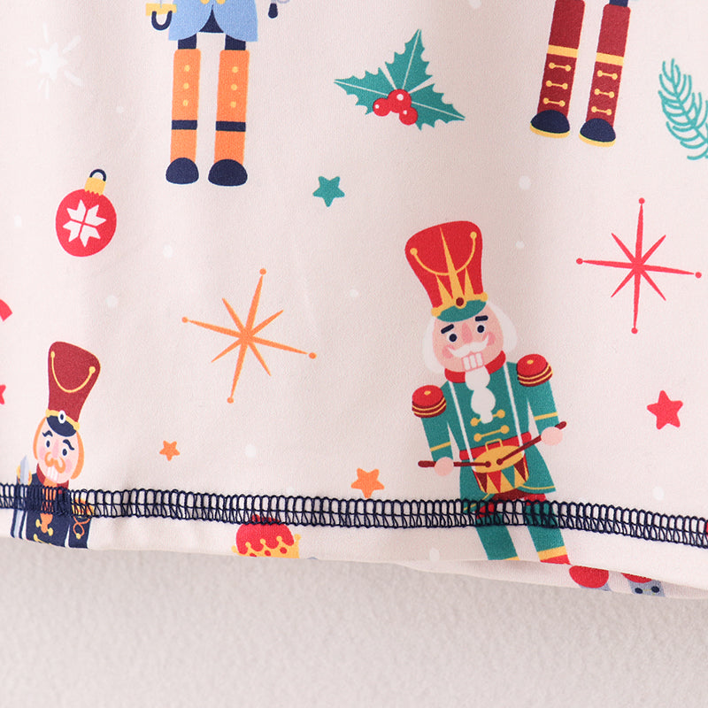 (In Stock L26-4-3)Boys Christmas Nutcracker Print Top