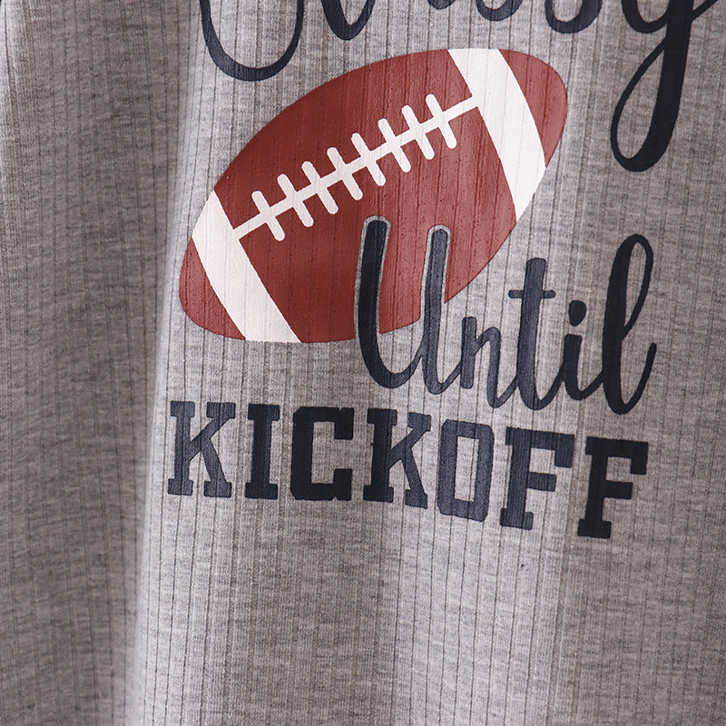 (In Stock E28-6-3)Boys Football Print Rib Fabric Top