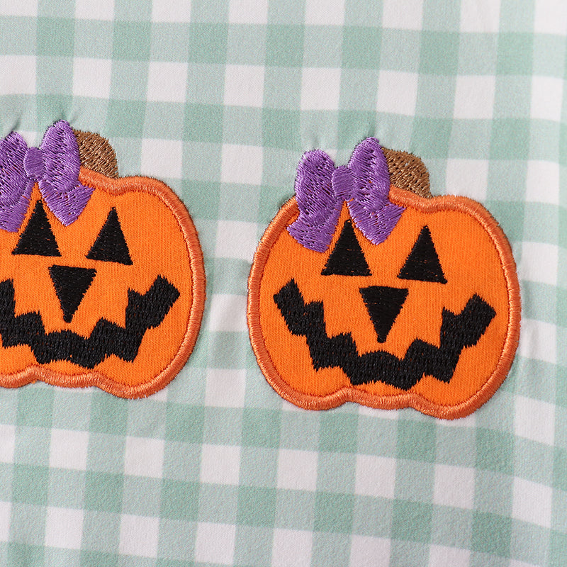 (In Stock E30-2-2)Girls Halloween Embroidery Dress