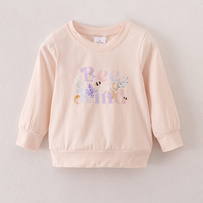 (In Stock E27-5-3)Mommy and Me “BEE KIND” Print Top