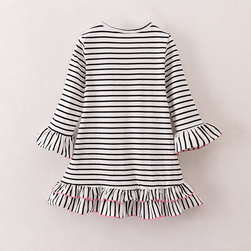 (In Stock)Girls Halloween Applique Dress with bag and socks