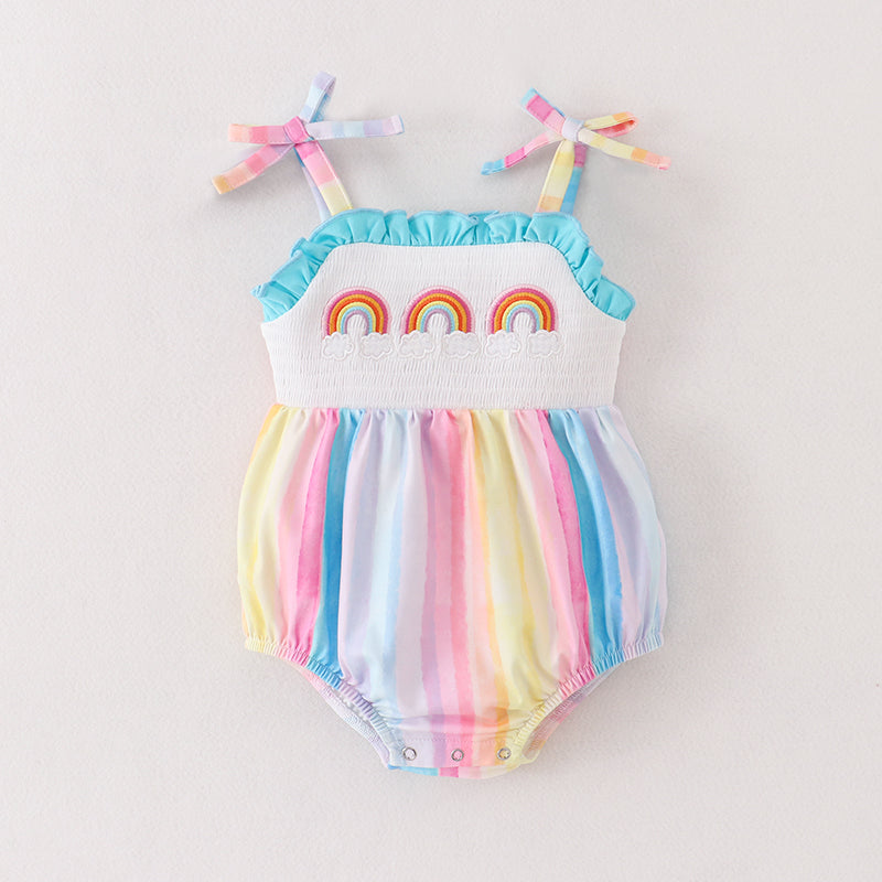 Rainbow Splash Star Cut Romper main image 1