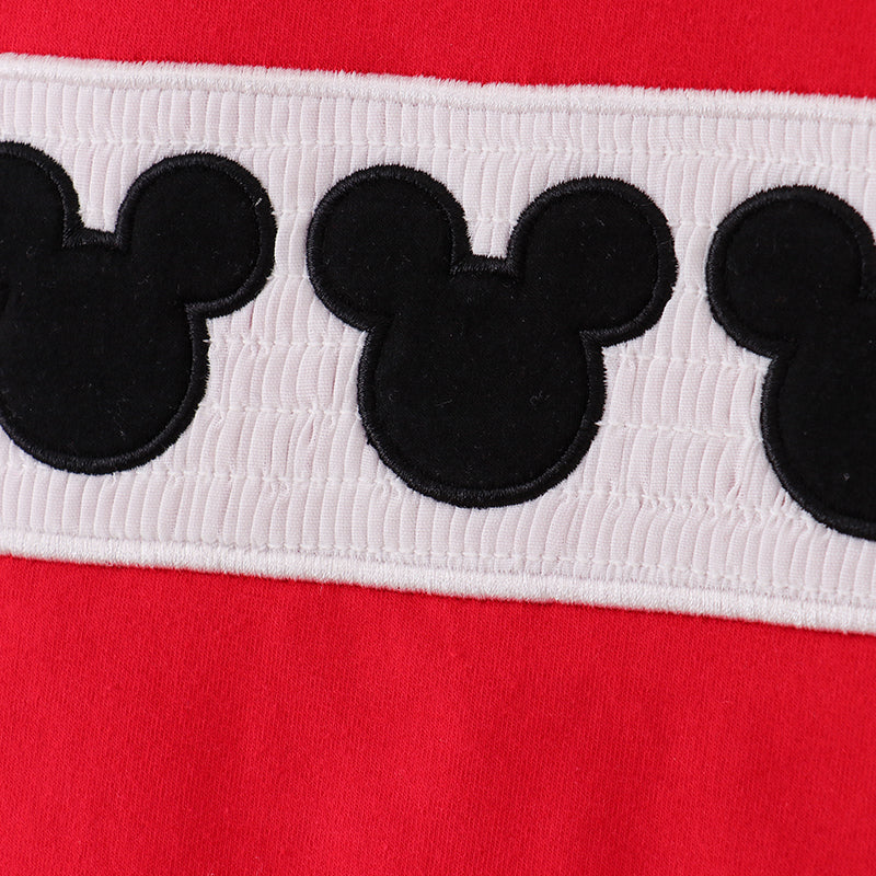 (In Stock A02-03-03)Boys Micky Embroidery Smoked Shorts Set