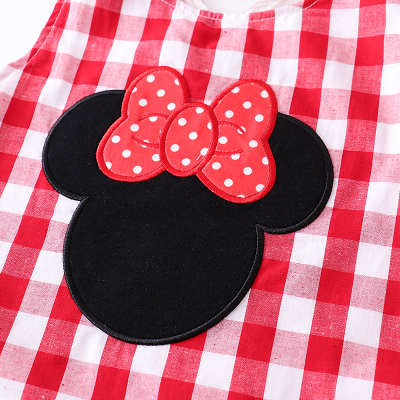 (In Stock Q09-02-02)Girls Summer Minnie Mouse Shorts Set