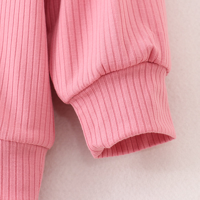 (In Stock E1-1-3)Girls Christmas COZY SEASON Print Outfit Set