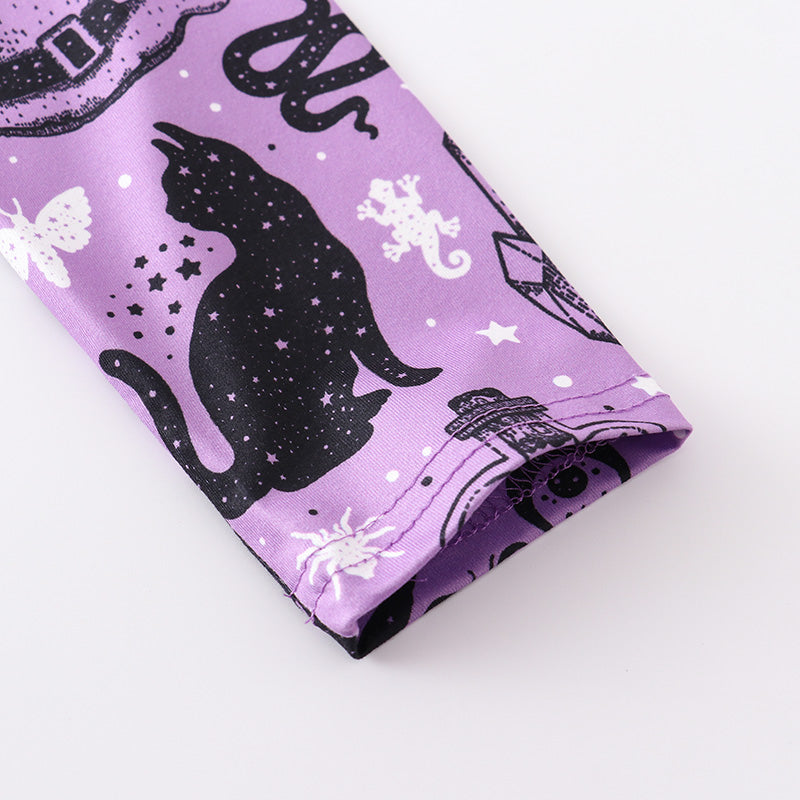 (In Stock E30-03-02)Girls Halloween Print Dress