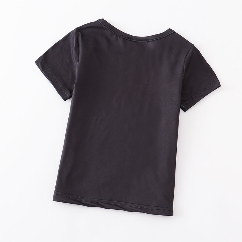 (In Stock E31-02-01)Girls Halloween Ghost Print Top