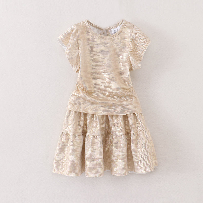 Girls Sparkle 2Pcs Skirt Set