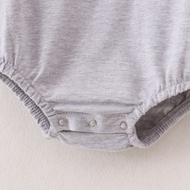 (In Stock A2-5-3)Baby Girls BE KIND Chenille Patches Romper