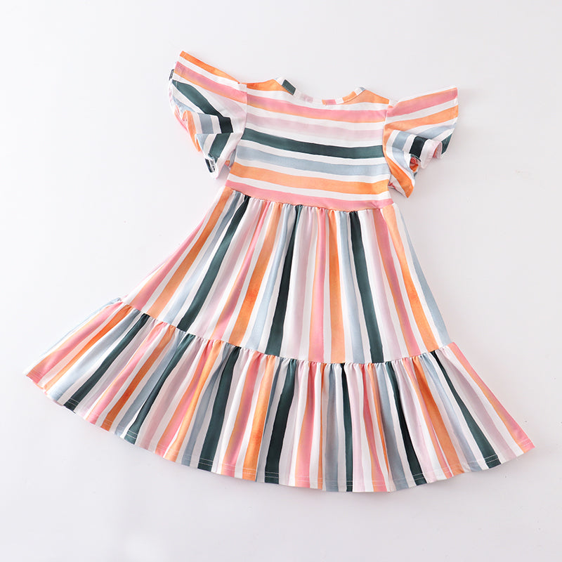 (In Stock)Mommy & Me Colour Stripe Dress