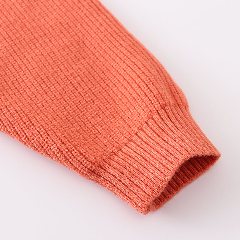 (In Stock Q07-04-02)Girls Fall Color Matching Sweater