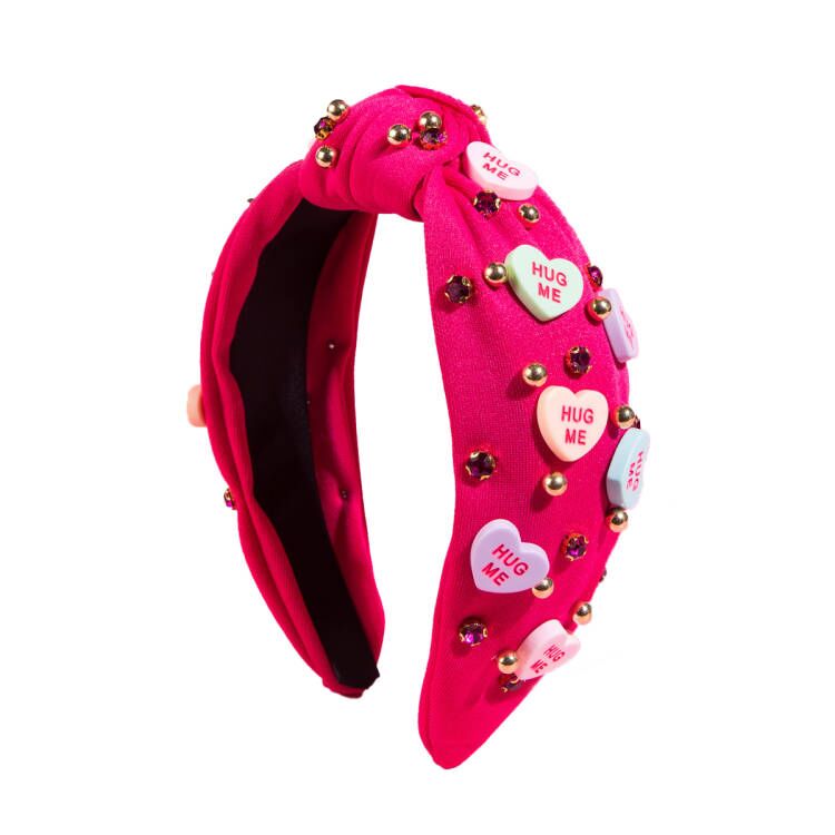 (Pre Order)Valentine's Day Pearl Rhinestone Headband