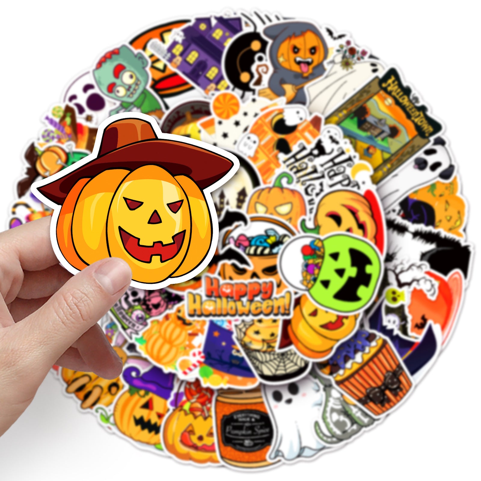 (Pre Order)Halloween Sticker-50 Pcs