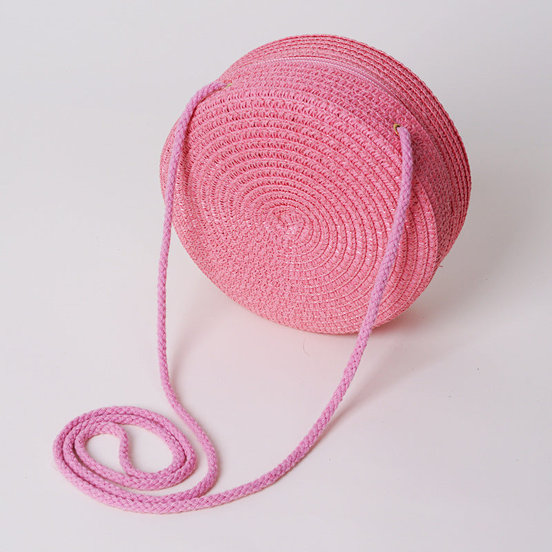 (Pre Order)Personalized Woven Bag with Name Embroidery - Customizable Bag for Kids