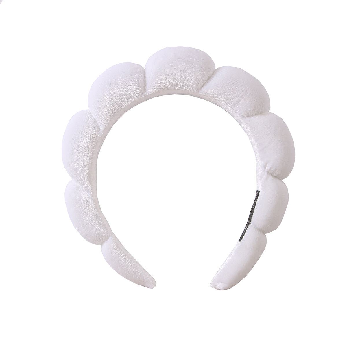 (Pre Order)Sponge Terry Scalloped Headband For Washing Face Makeup