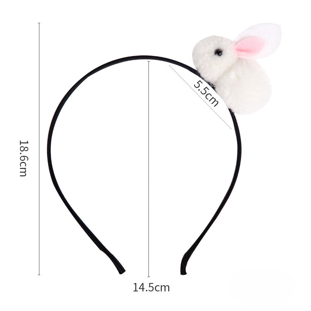 (Pre Order)Girls Easter Fluffy Bunny Headband