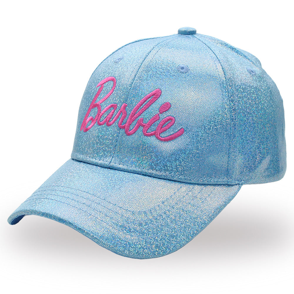 (Pre Order)Girls Pink Embroidered Laser Baseball Cap