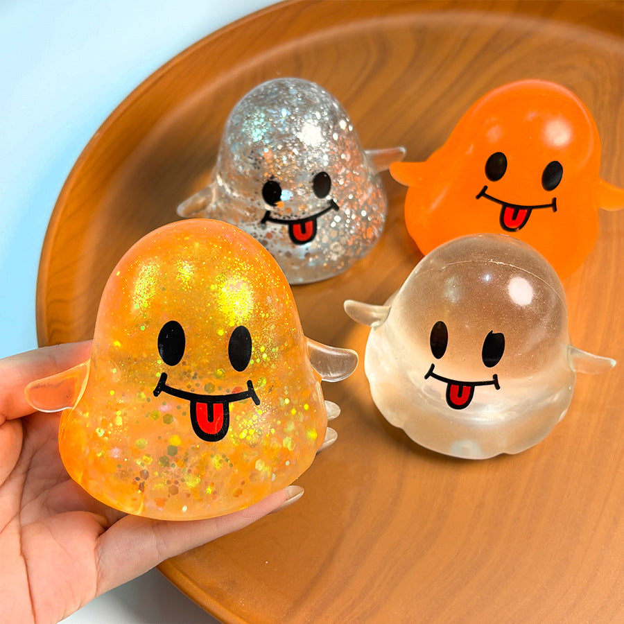 (Pre Order)Squishy Squeeze Halloween Ghost Toy