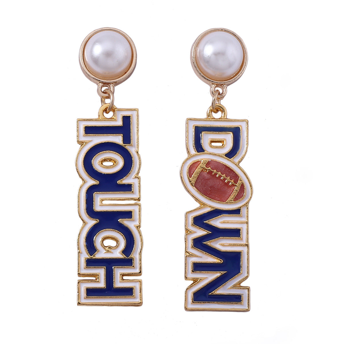 (Pre Order)Football TOUCH DOWN Pearl Earring