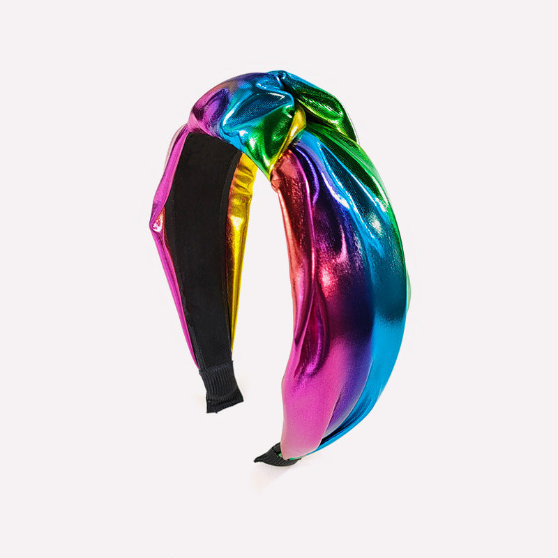 (Pre Order)Stylish Leather Laser Knotted Headband