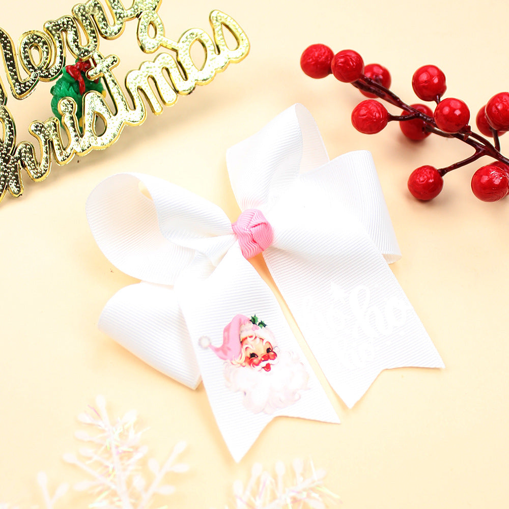 (Pre Order)Girls Christmas Bow-10 Pcs