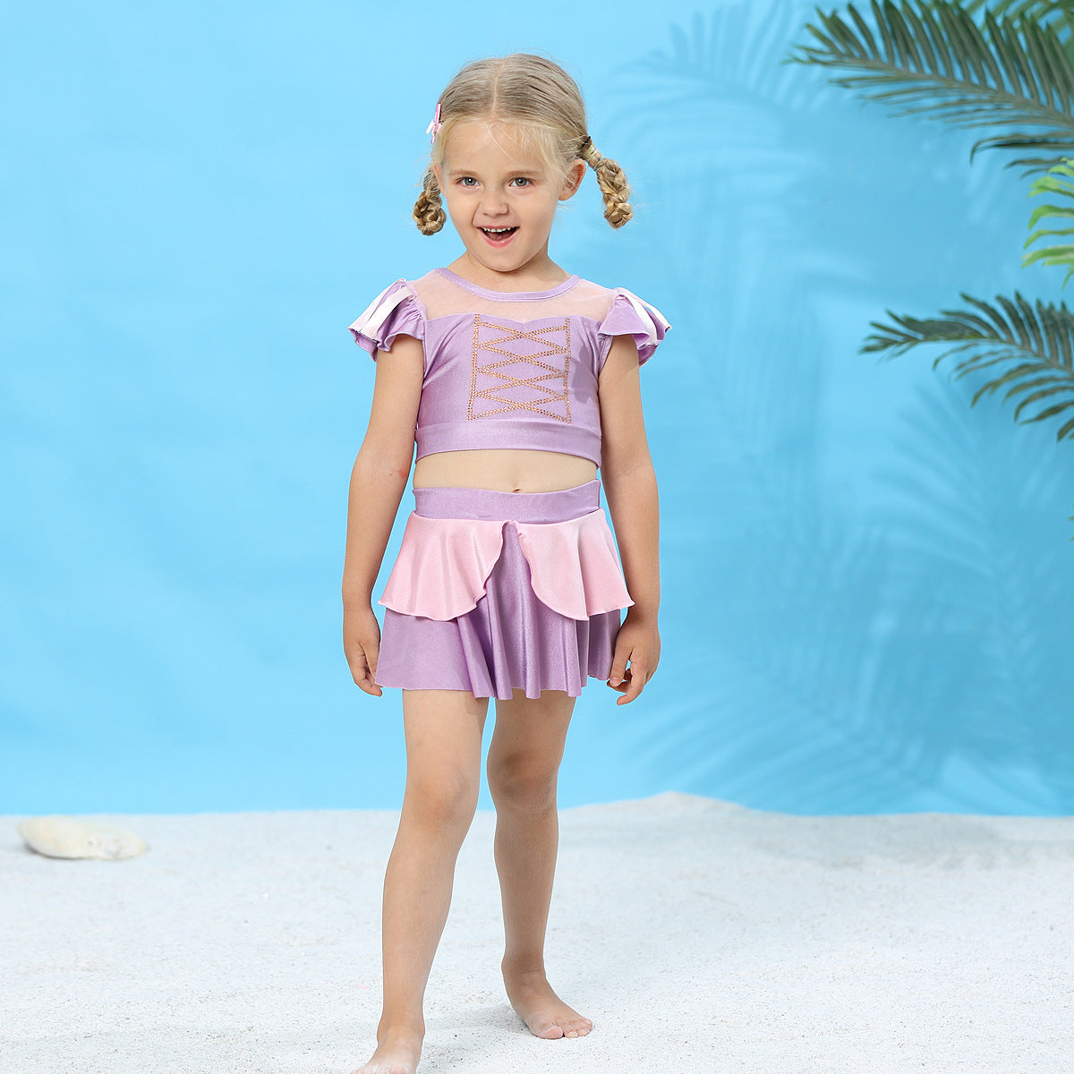 (In Production)Girls Summer Princess Swimsuit