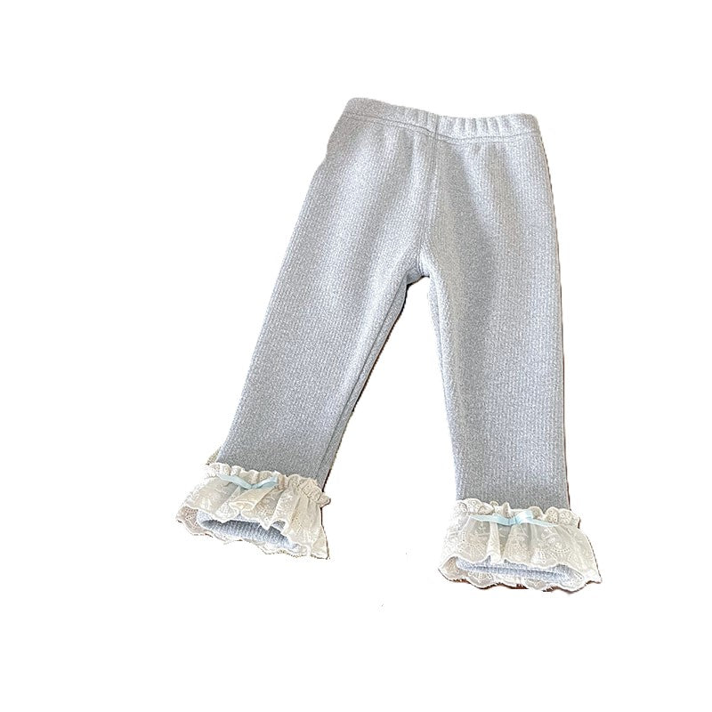 (In Production)Girls Fall&Winter Lace Leggings