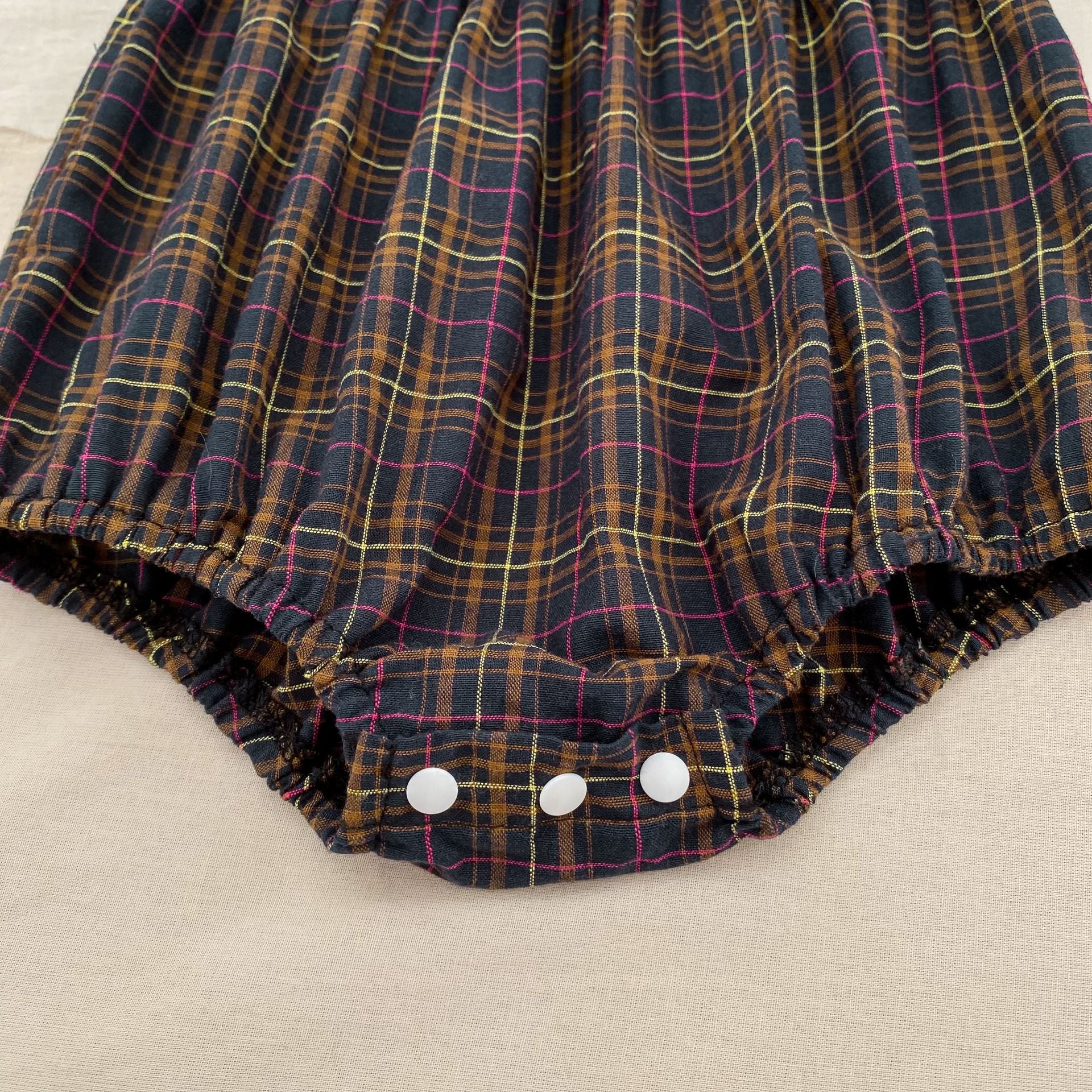 (Pre Order 2 Weeks)Sisters Fall Smocked Baby Collar Dress&Romper