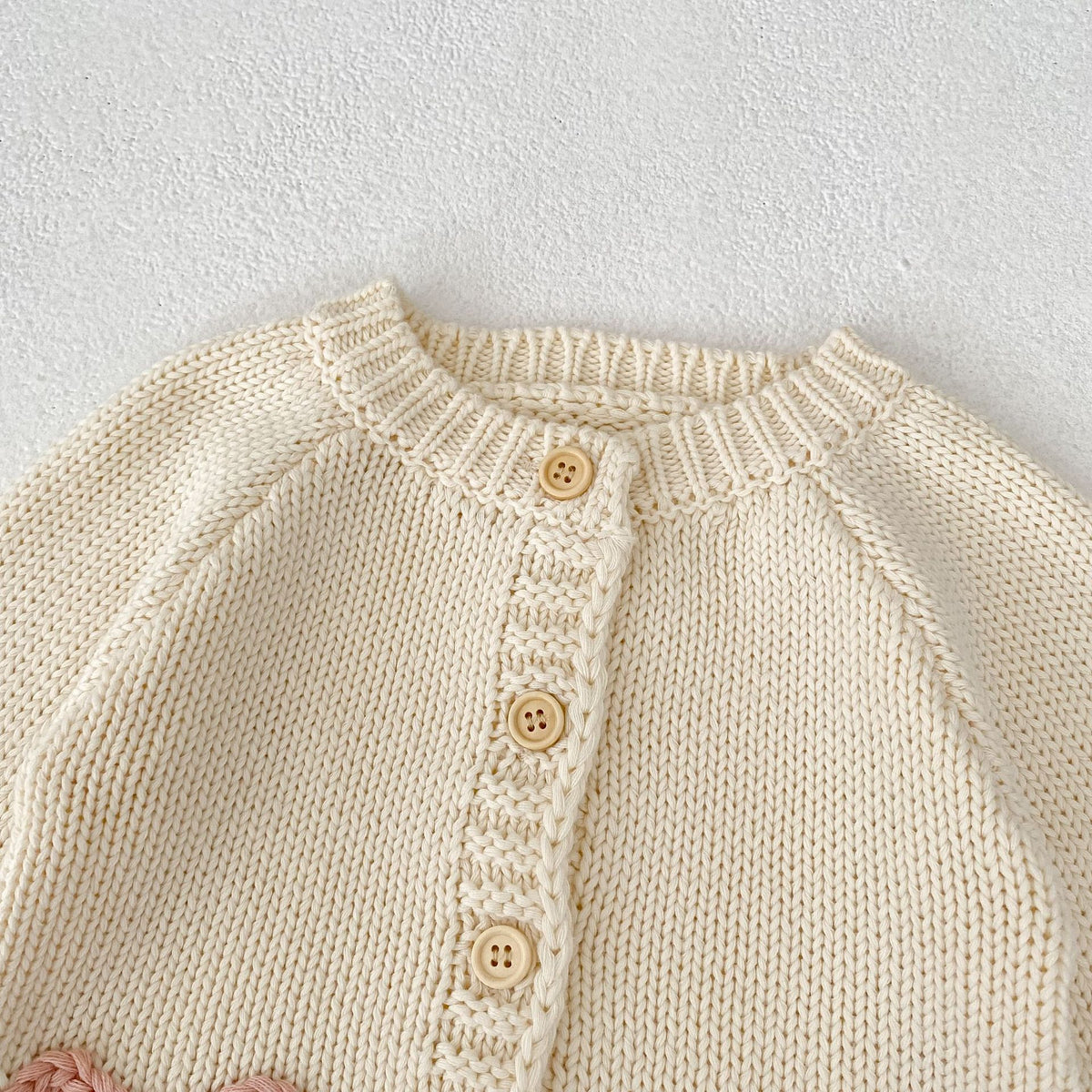 (Pre Order 2 Weeks)Girls Fall Heart Sweater Cardigan