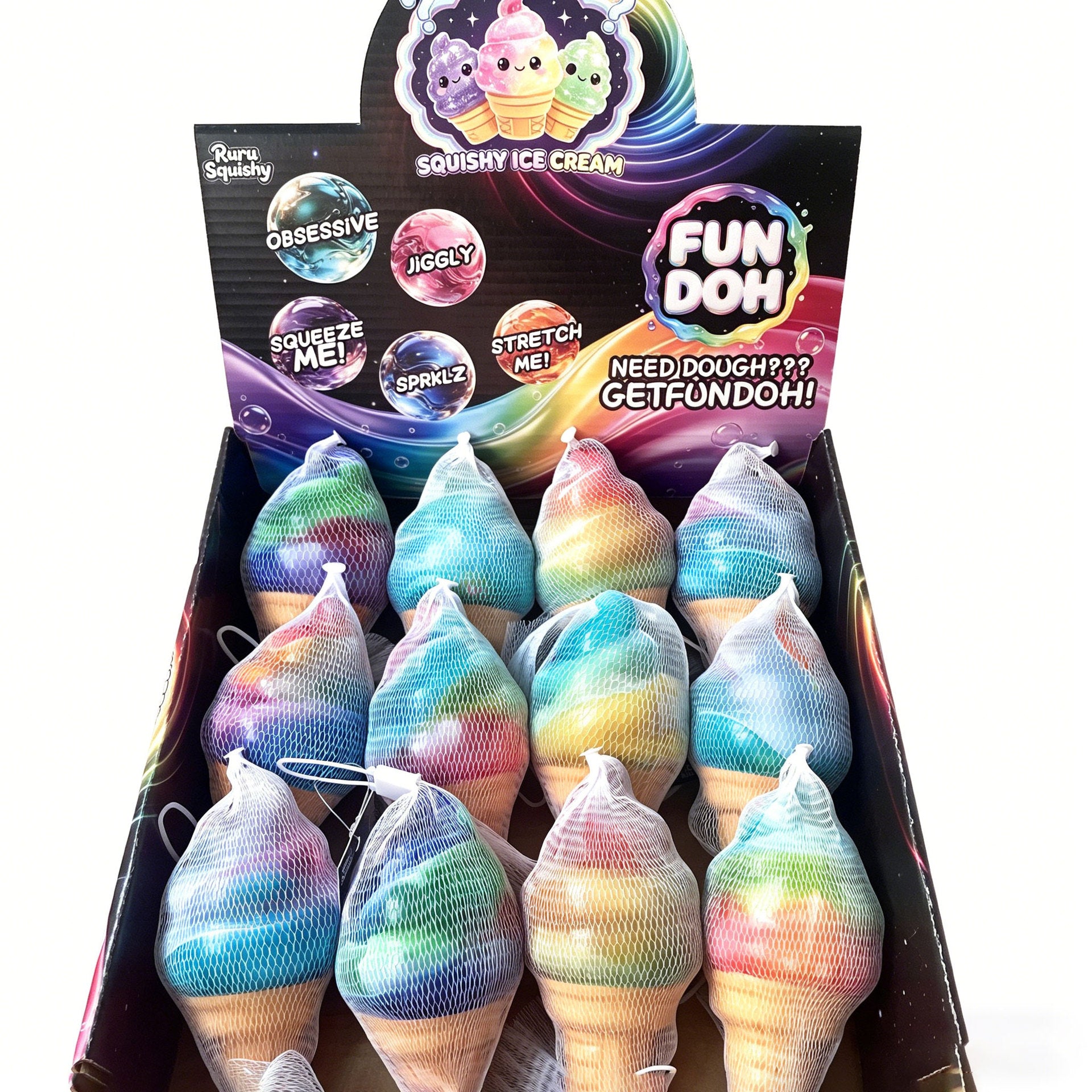 (Pre Order)Squishy Squeeze Ice Cream Toy