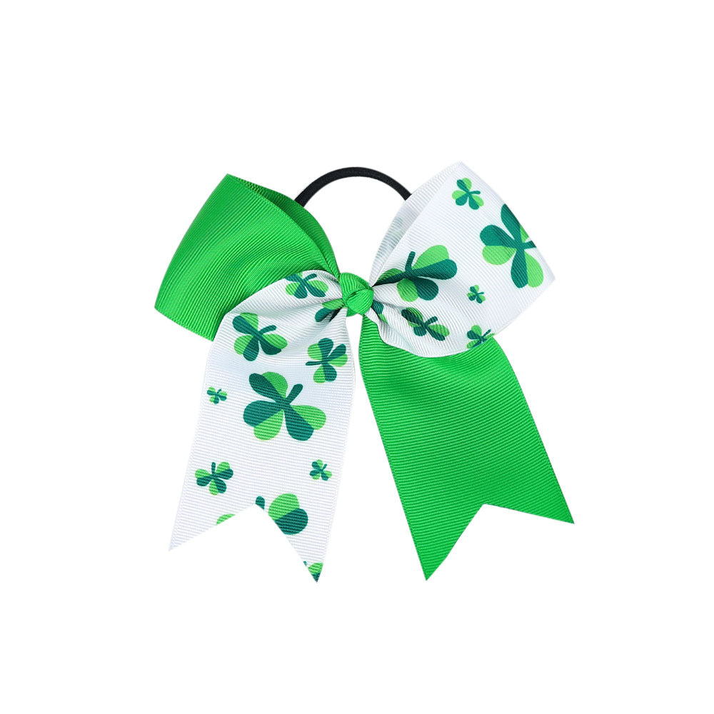 (Pre Order)Girls St. Patrick's Day Shamrock Hair Tie