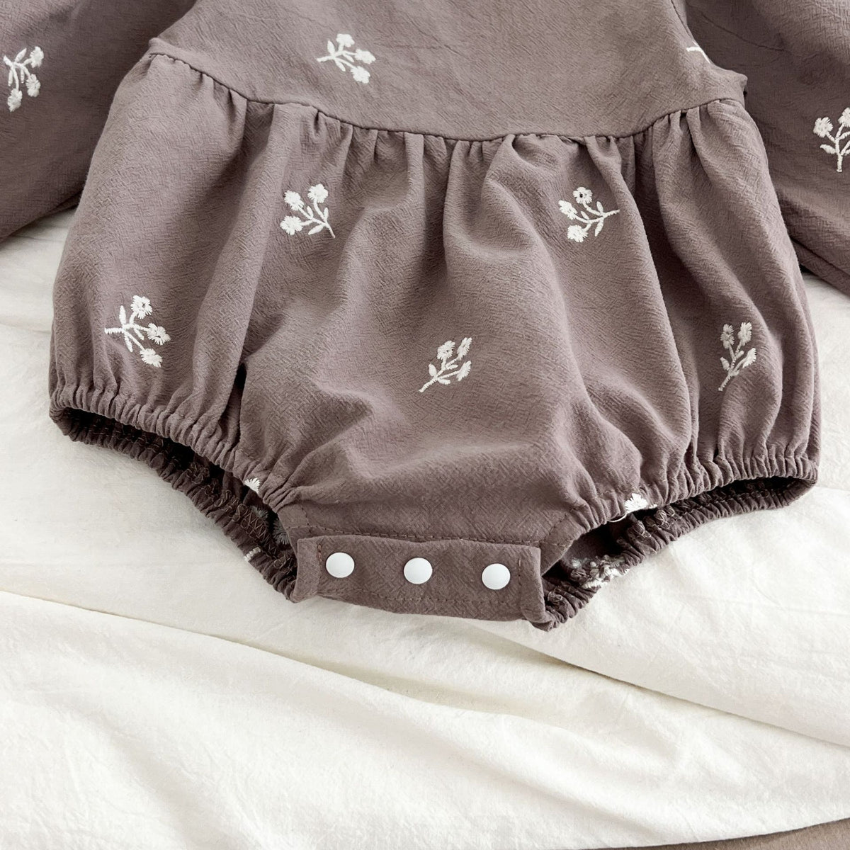 (Pre Order 2 Weeks)Sisters Fall Floral Embroidery Dress&Romper