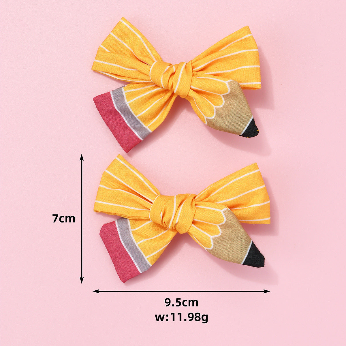 (Pre Order)Girls Summer Back To School Pencil Hair Clip