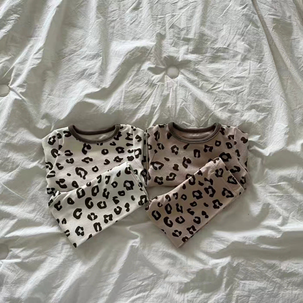 (Pre Order 2 Weeks)Kids Leopard Print Pajama Set