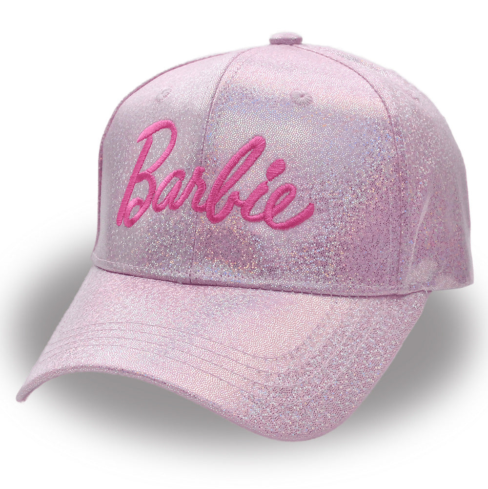 (Pre Order)Girls Pink Embroidered Laser Baseball Cap