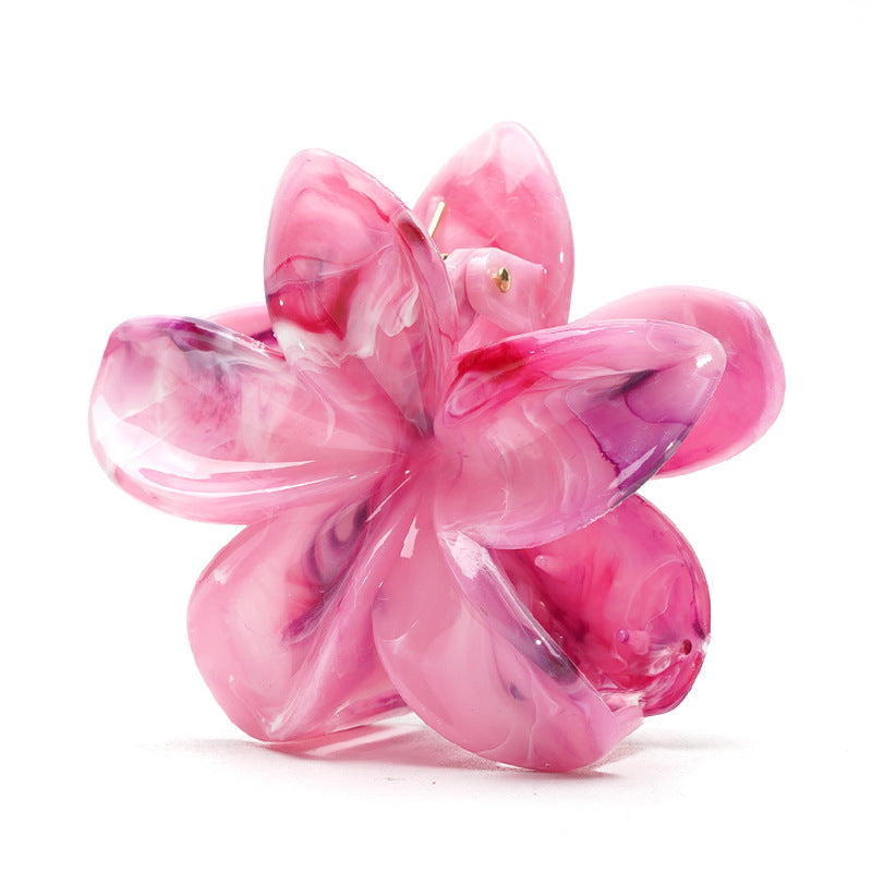 (Pre Order)Summer Marble-patterned Flower-shaped Hairpin