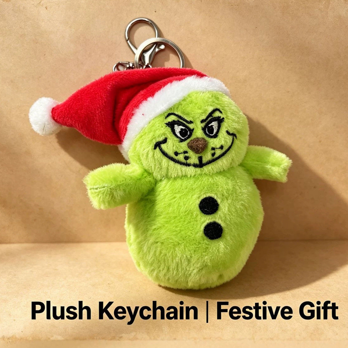 (Pre Order)Christmas Grinch Plush Keychain