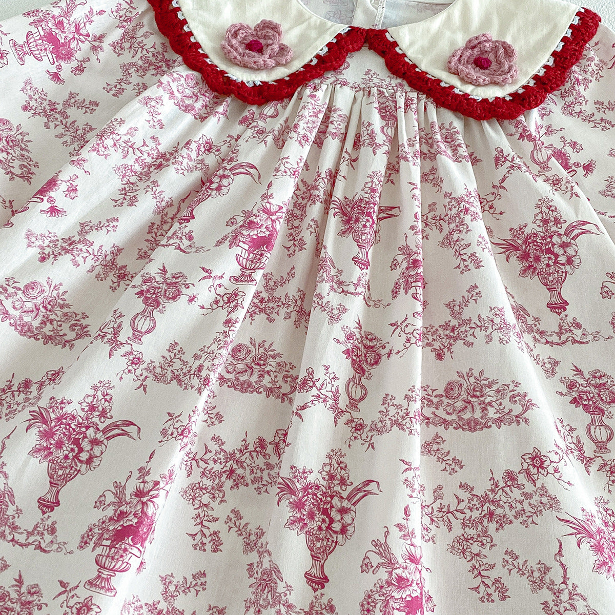 (Pre Order 2 Weeks)Sisters Fall Floral Collar Dress&Romper