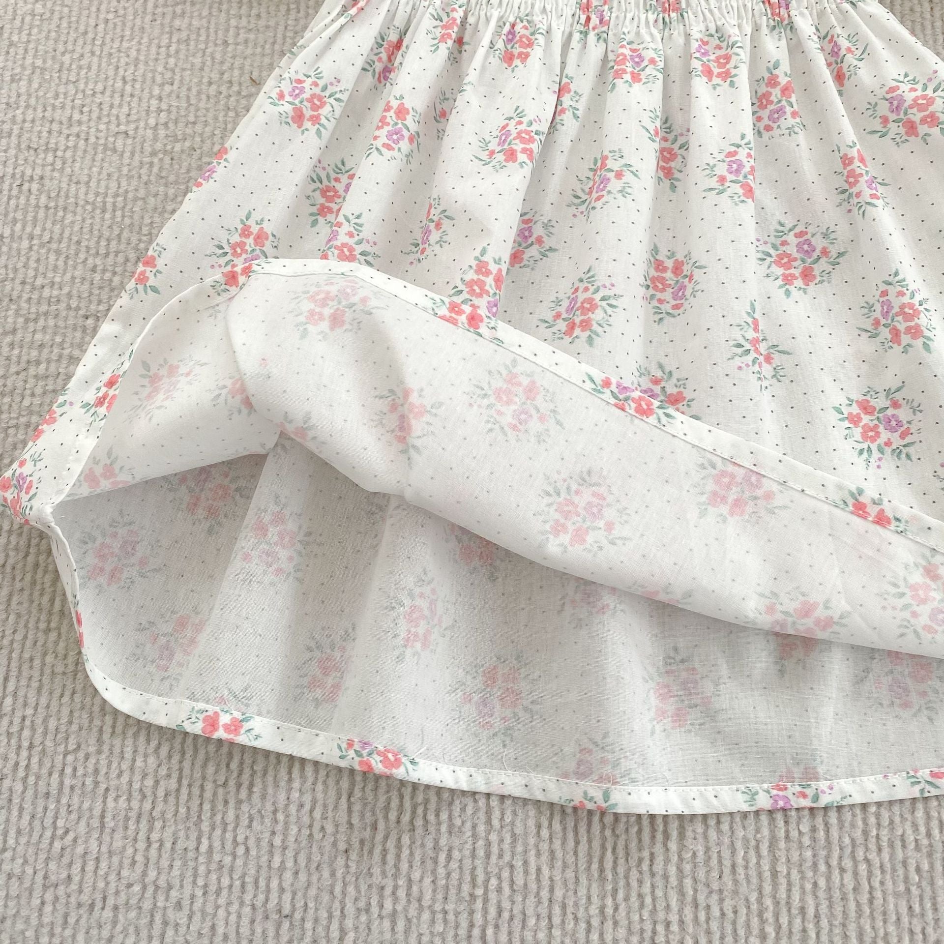 (Pre Order 2 Weeks)Sisters Floral Print Smocked Dress&Romper
