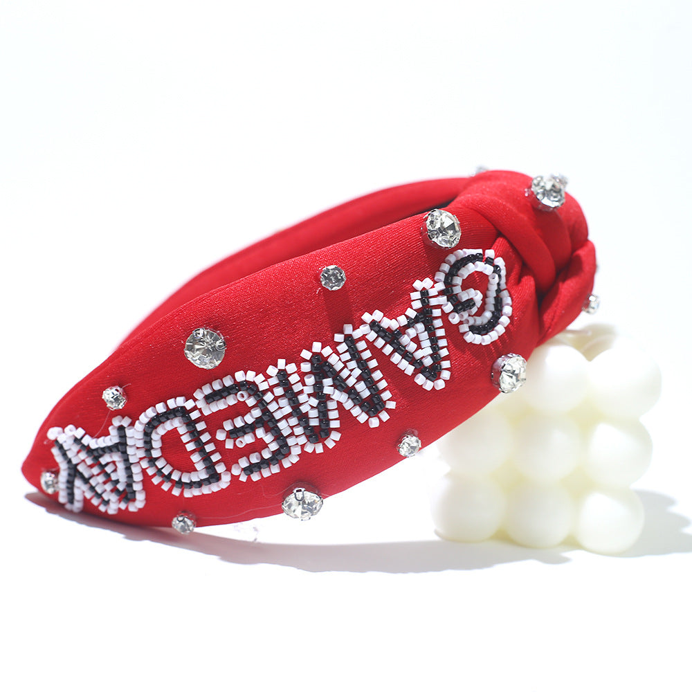 (Pre Order)Girls Stylish GAMEDAY Rhinestone Headband