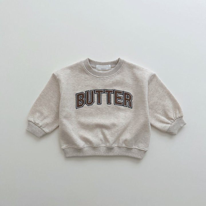 (Pre Order 2 Weeks)Unisex Fall Butter Applique Sweatshirt