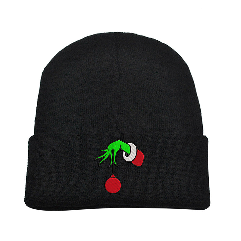 (Pre Order)Adults Christmas Embroidered Knitted Hat