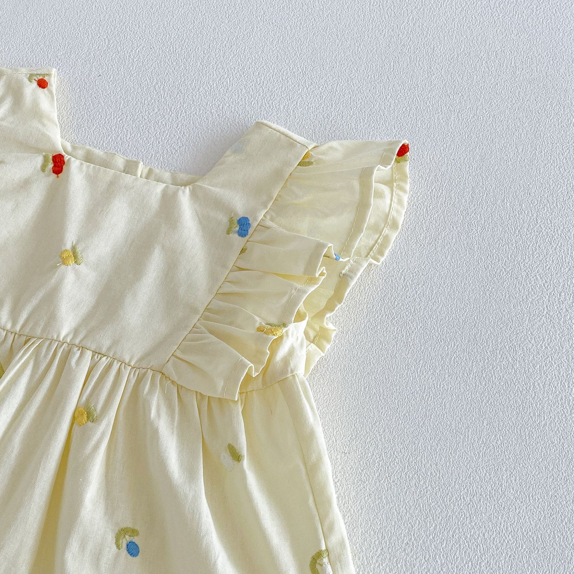(In Production)Toddler Girls Spring&Summer Embroidery Bloomer Set