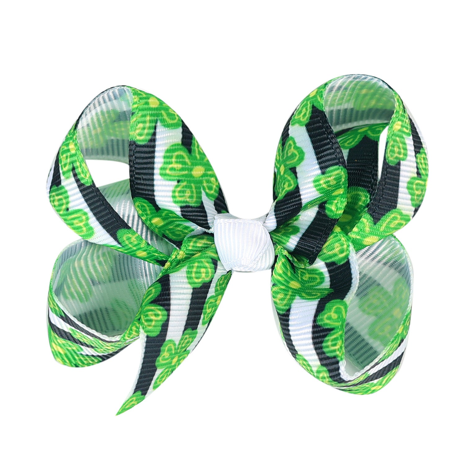 (Pre Order)Girls St.Patrick's Day Shamrock Bow Hair Clip