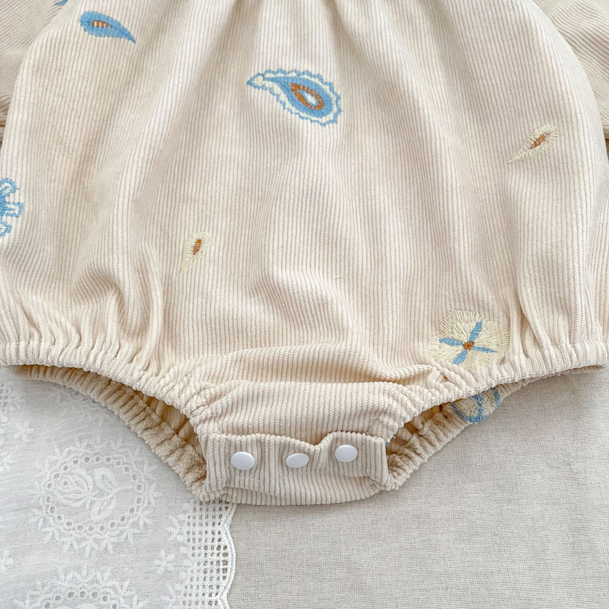 (Pre Order 2 Weeks)Sisters Fall Embroidery corduroy Dress&Romper