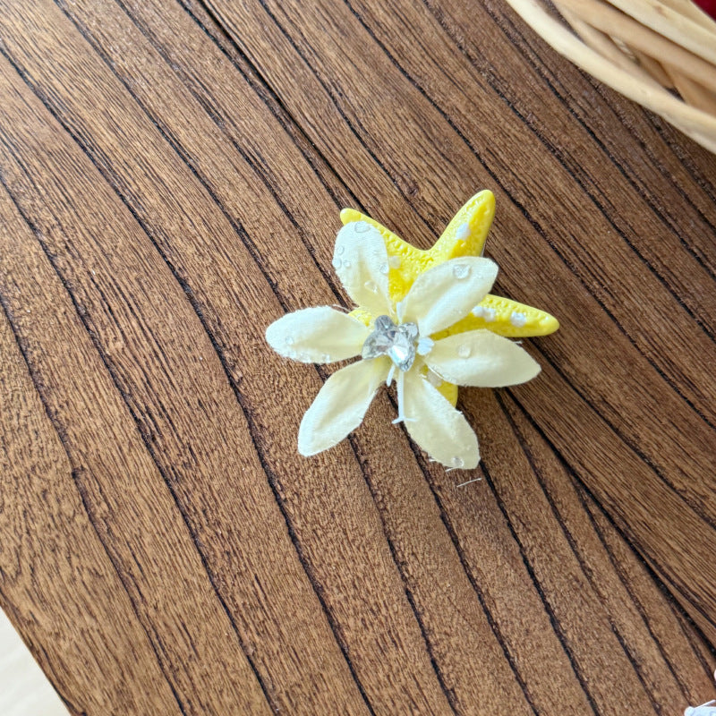 (Pre Order)Girls Summer Seaside Starfish Hair Clip